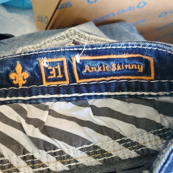 Rock Revival Womens Yandel Ankle Skinny Jeans Size 31 - Picture 5 of 6